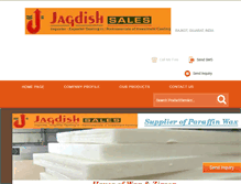 Tablet Screenshot of jagdishsales.com